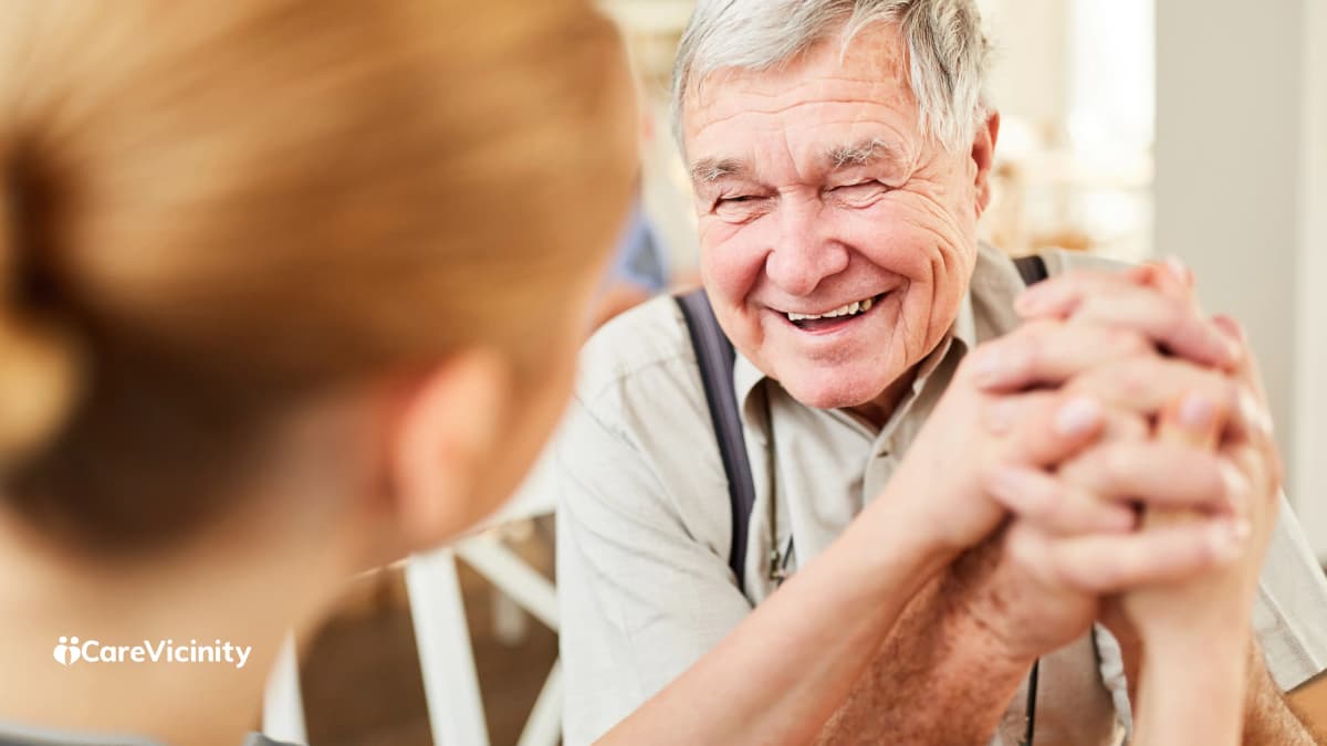 Veteran receiving home support arranged through DVA-funded care